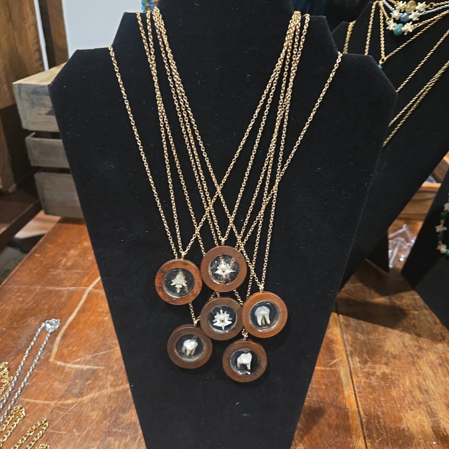 Tilted Tulips Oddity Necklaces - One-of-a-Kind Goblincore Glamour