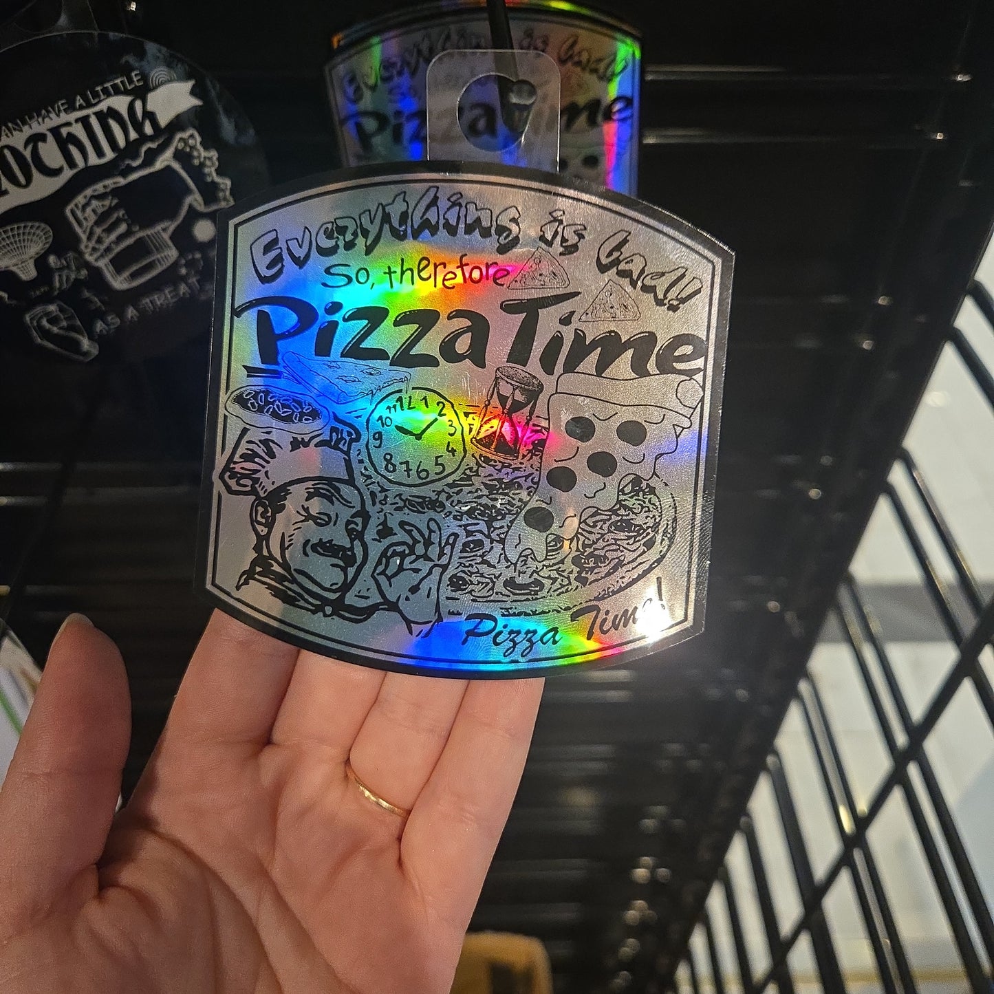 Pizza Time Sticker by Arcane Bullshit
