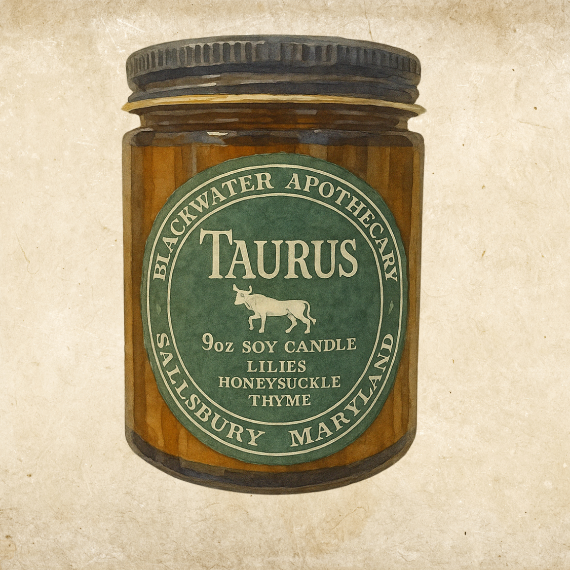 Wholesale - Zodiac Candles - 9oz Amber Glass