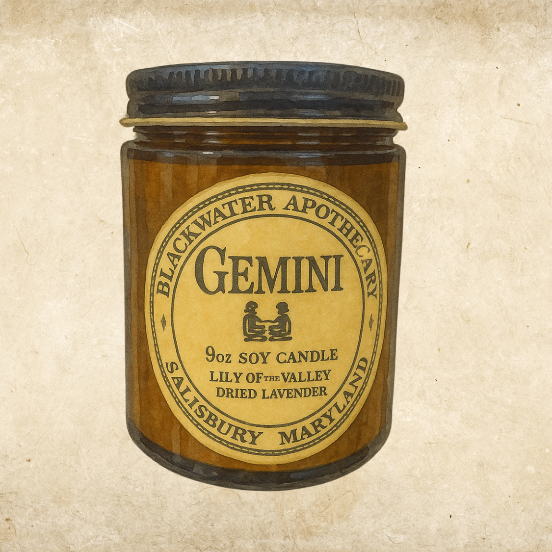 Wholesale - Zodiac Candles - 9oz Amber Glass