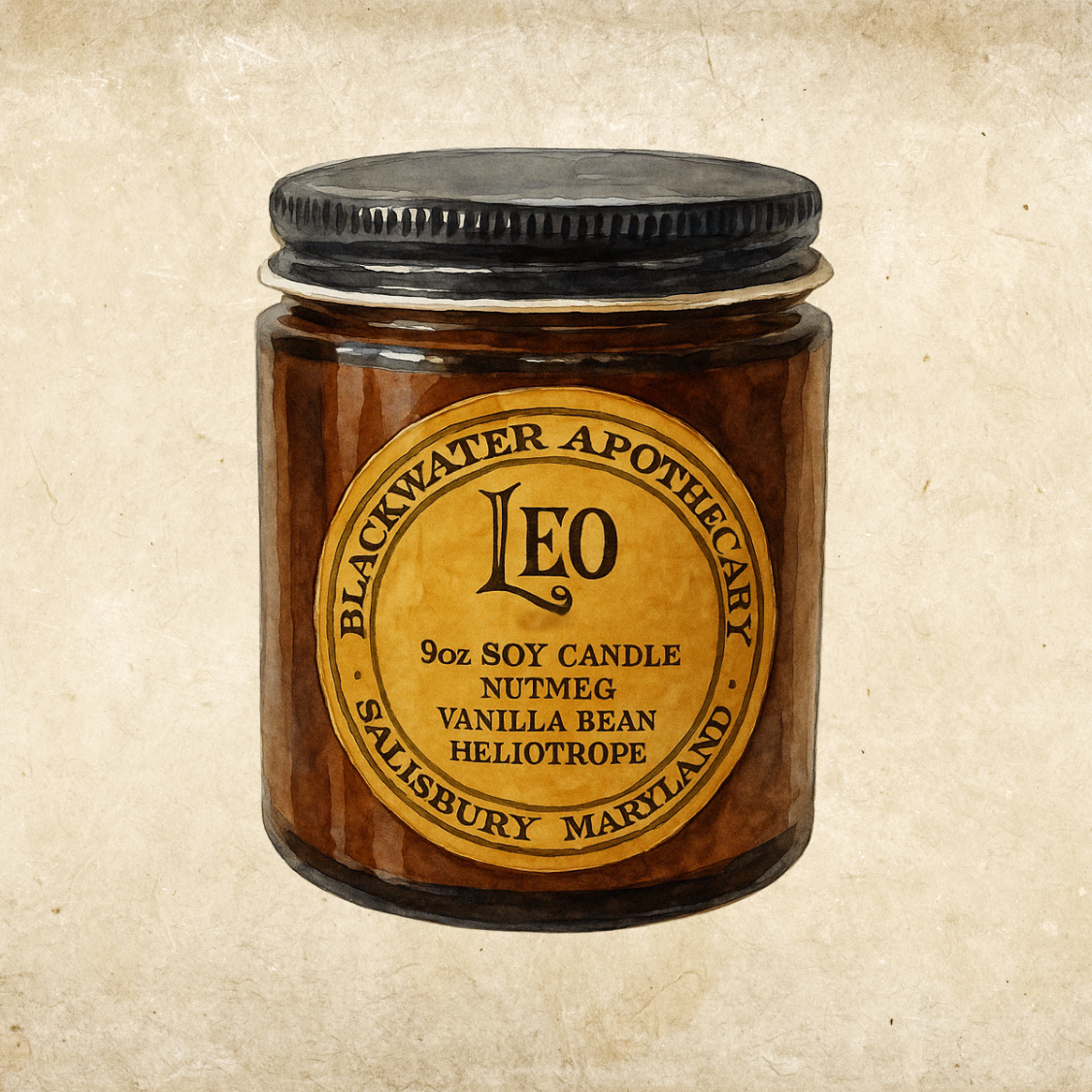 Wholesale - Zodiac Candles - 9oz Amber Glass