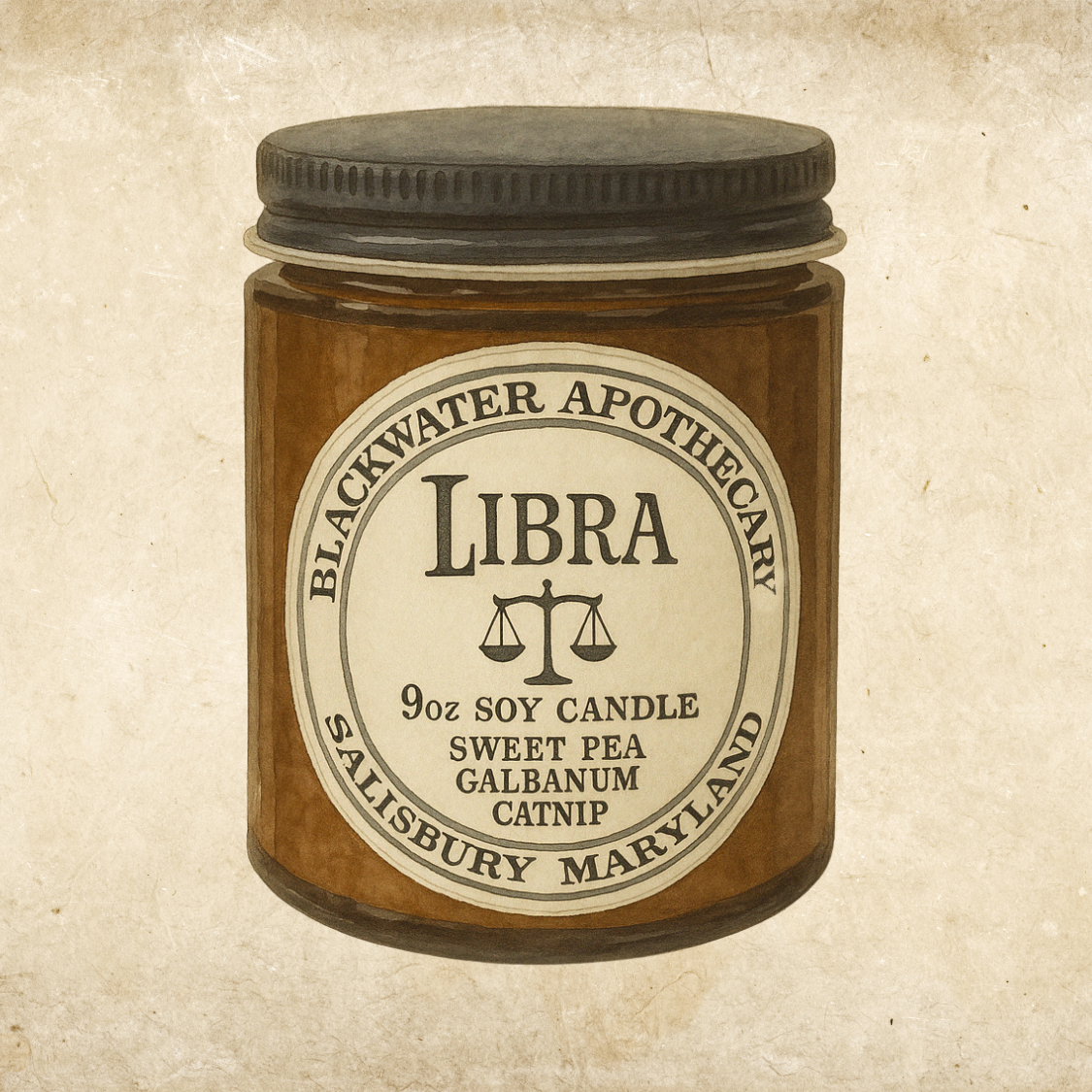 Wholesale - Zodiac Candles - 9oz Amber Glass