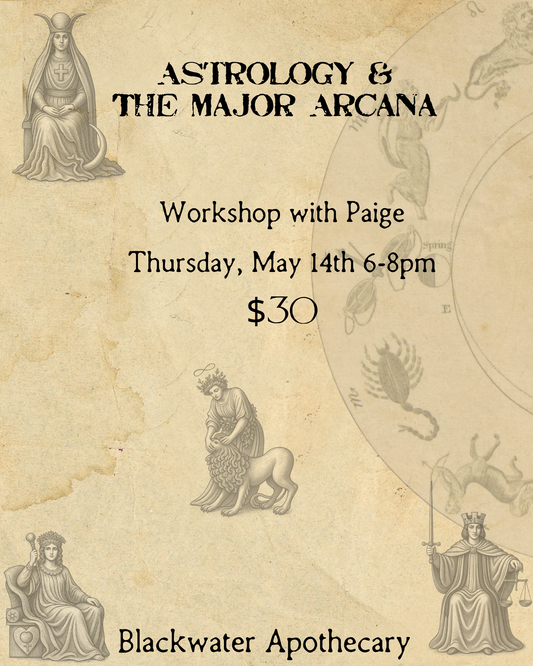 Astrology & The Major Arcana Workshop with Paige - Thu May 14th 6-8pm