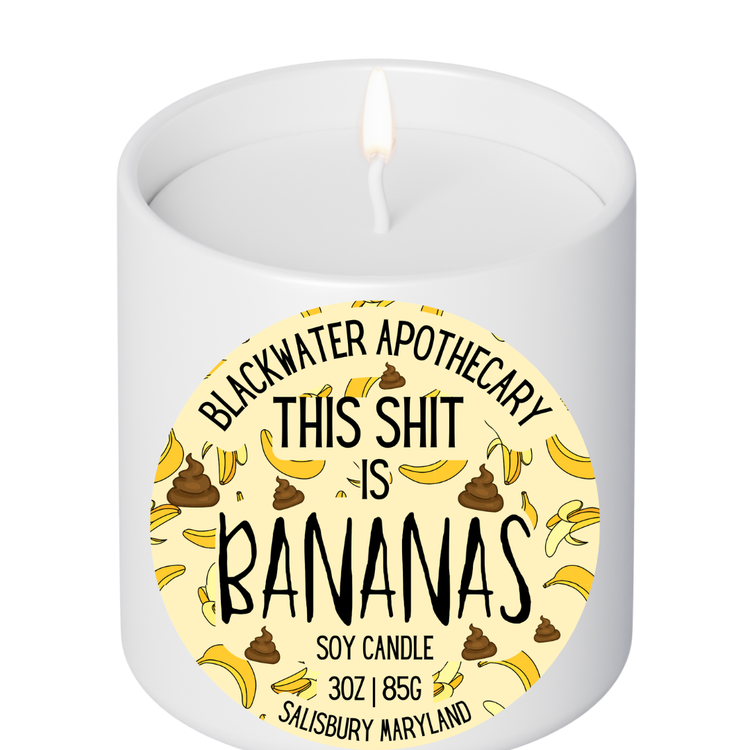 This Shit Is Bananas - 3oz Soy Candle