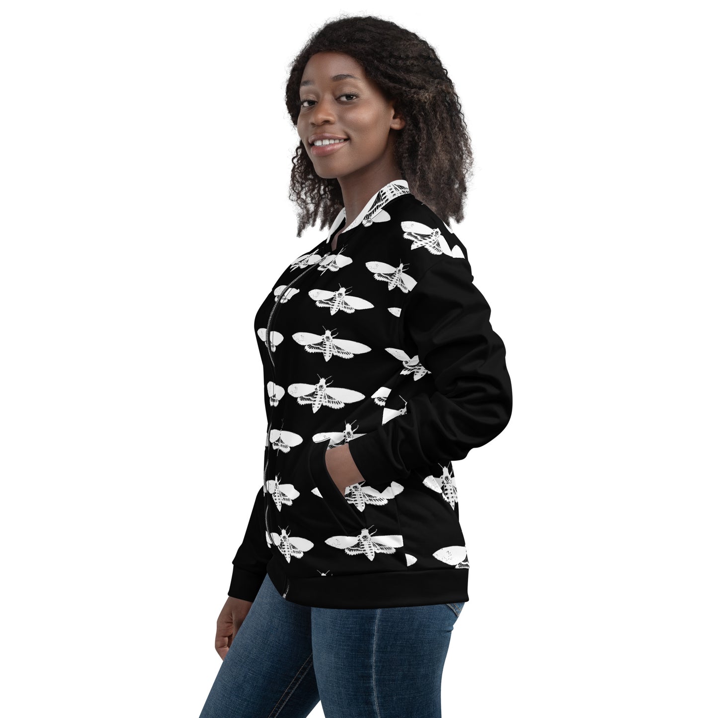 Death Head Moths Unisex Bomber Jacket