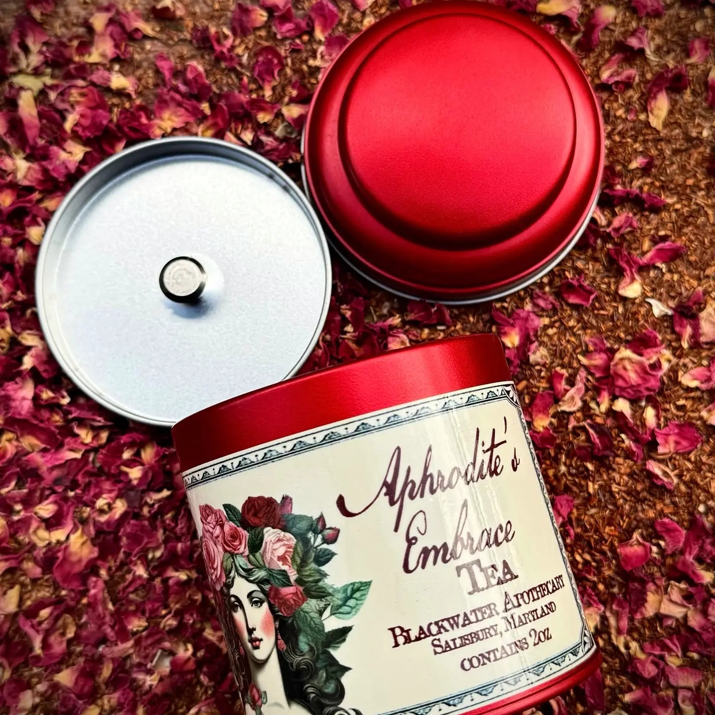 Aphrodite's Embrace Tea Tins