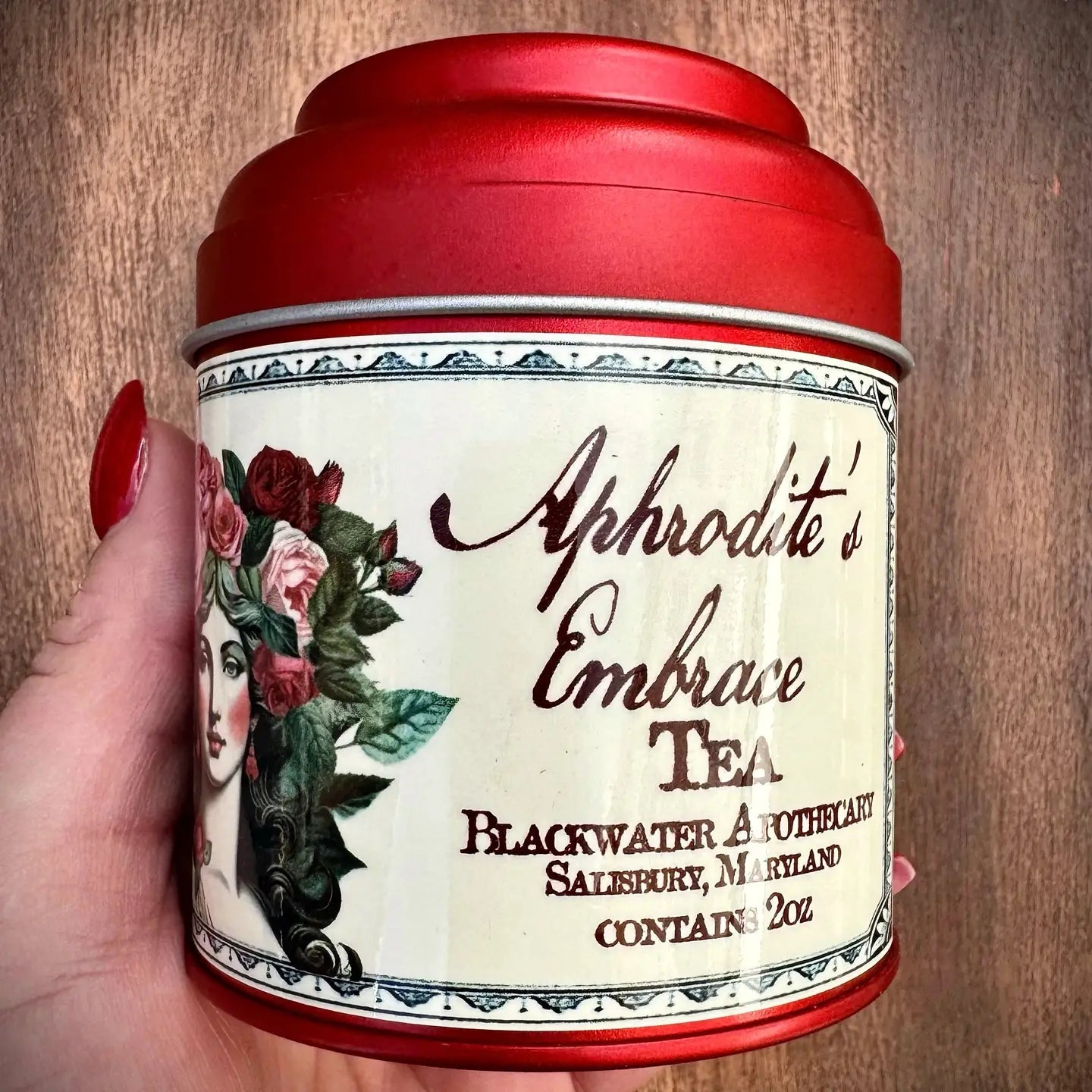 Aphrodite's Embrace Tea Tins