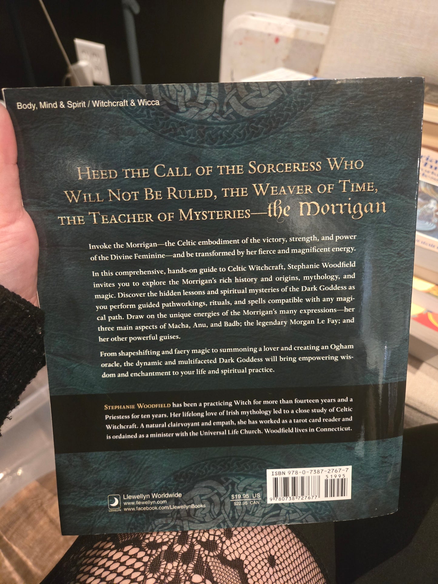 Celtic Lore & Spellcraft of the Dark Goddess: Invoking the Morrigan by Stephanie Woodfield