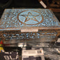 Blue Wooden Pentacle Storage Box