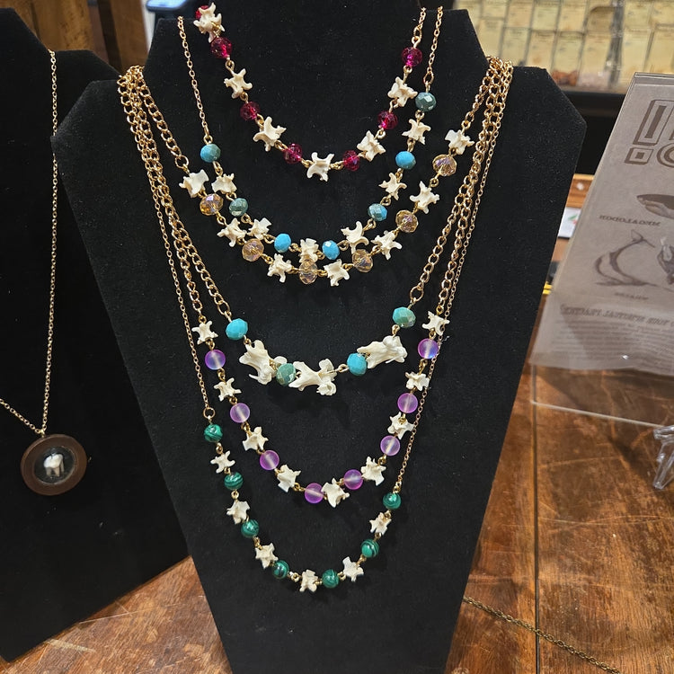 Vertebrae and Beads Necklace