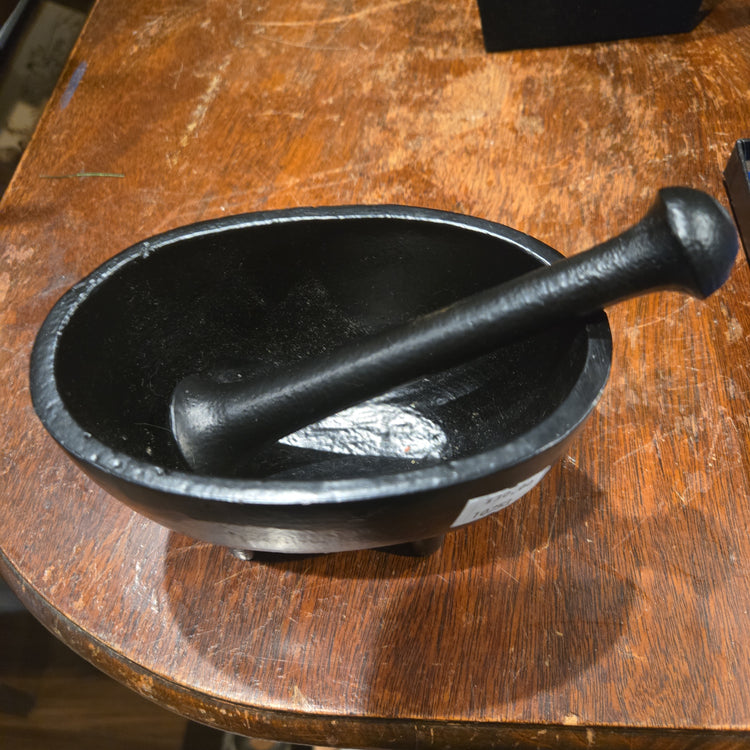 Cast Iron Mortar and Pestle