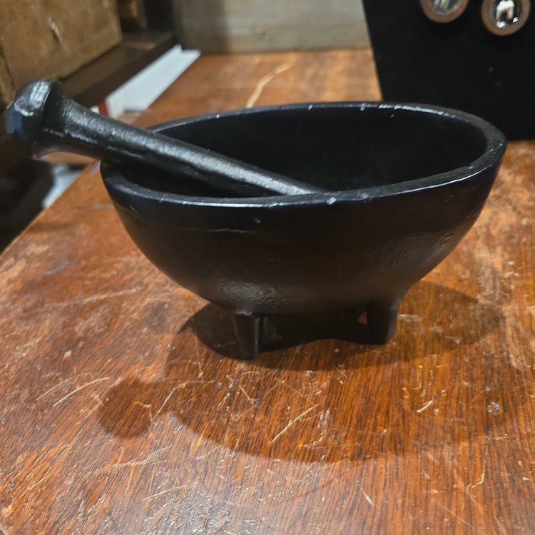 Cast Iron Mortar and Pestle