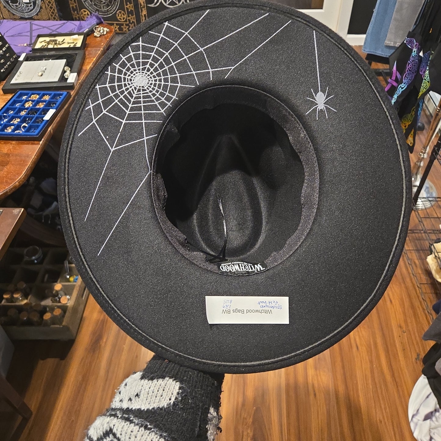 Witchwood Spiderweb Felt Hat