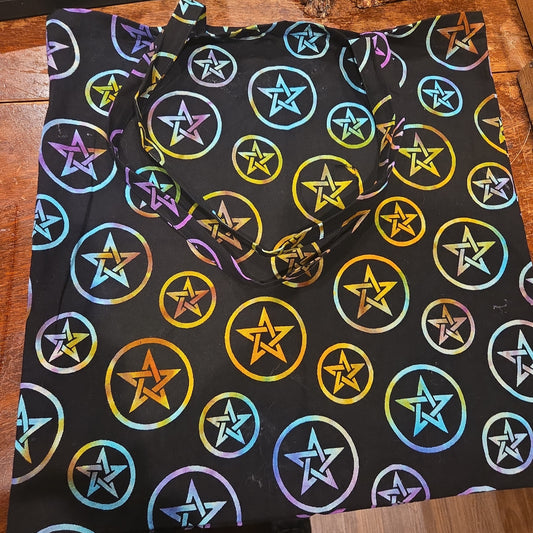 Tie Dye Pentacle Tote
