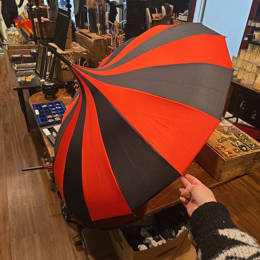 Red and Black Umbrella