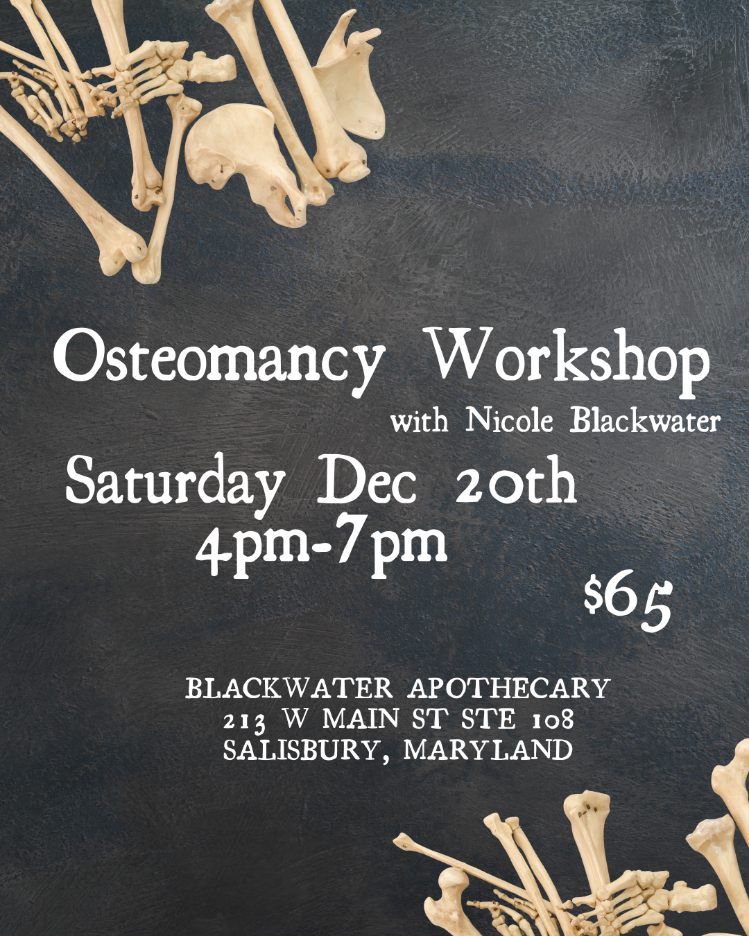 Osteomancy Workshop with Nicole Blackwater