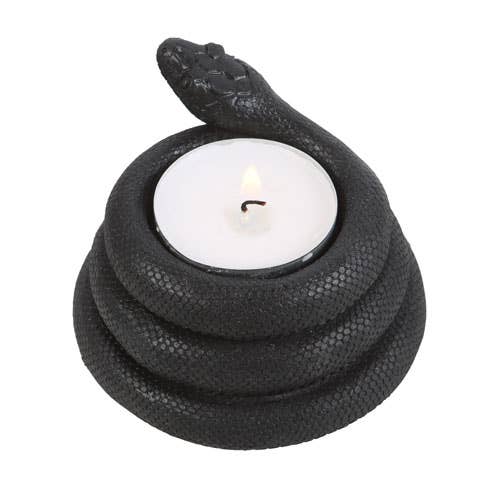 Gothic Snake Tealight Candle Holder