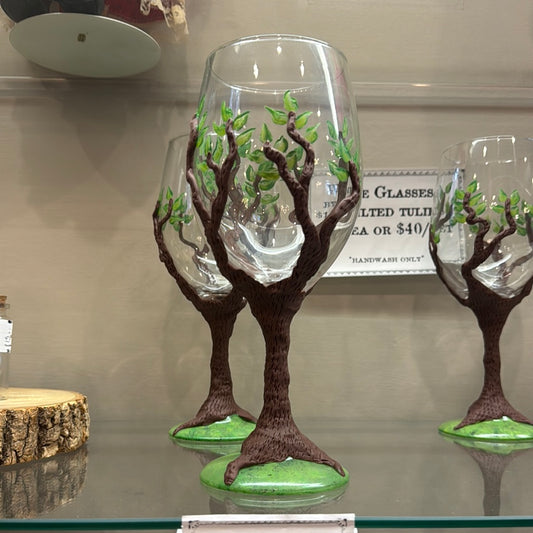 Hand Clay and Paint Wine Glasses