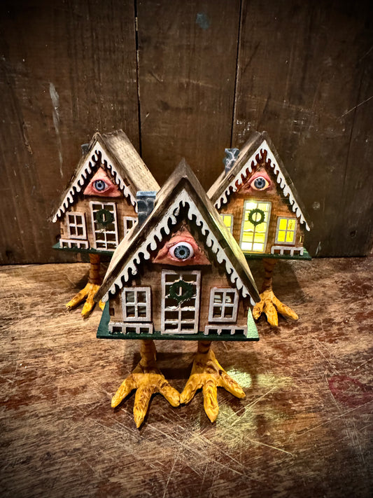 Baba Yaga Houses by Tilted Tulips Light Up!