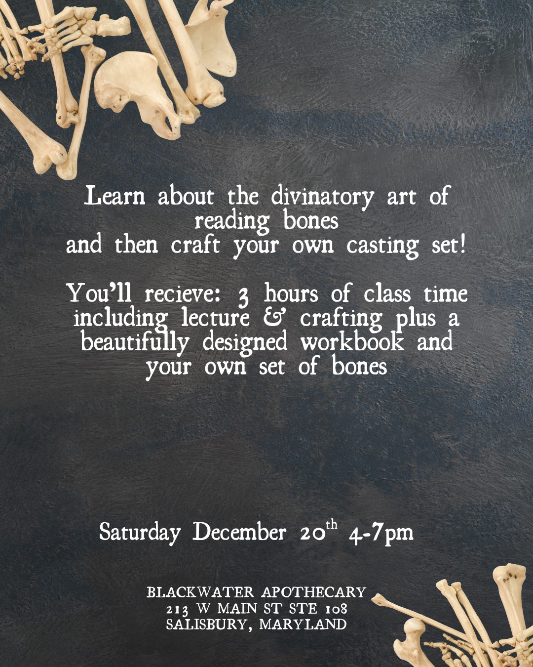 Osteomancy Workshop with Nicole Blackwater