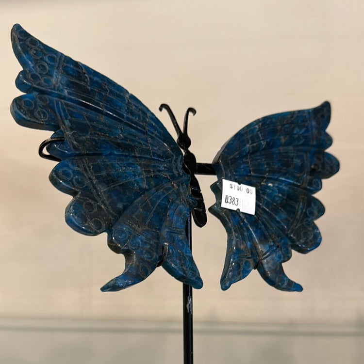 Blue Apatite Butterfly Wings