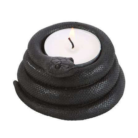 Gothic Snake Tealight Candle Holder