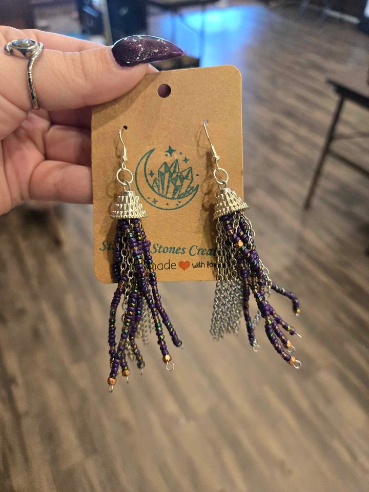 Jellyfish bead Earrings