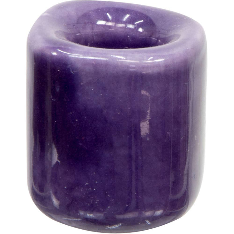 Ceramic Chime Candle Holder - Purple