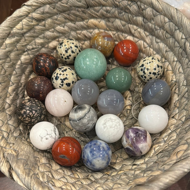 Mini Spheres and Mini Hearts