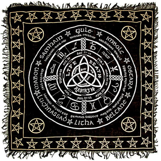 Wheel of the Year Altar Cloth