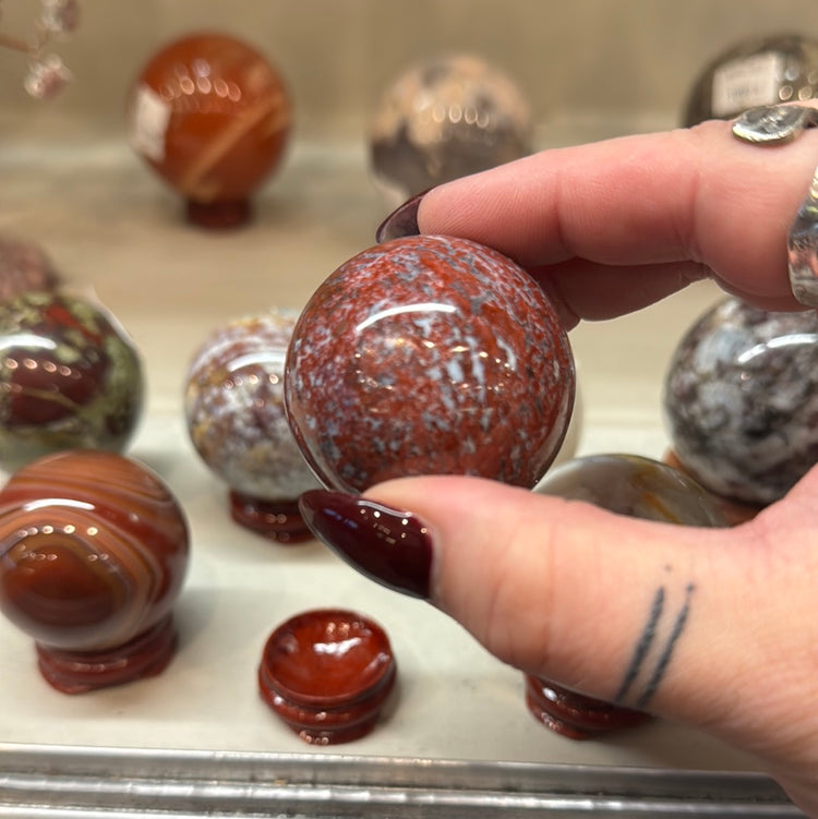 Carved & Polished Crystal Spheres