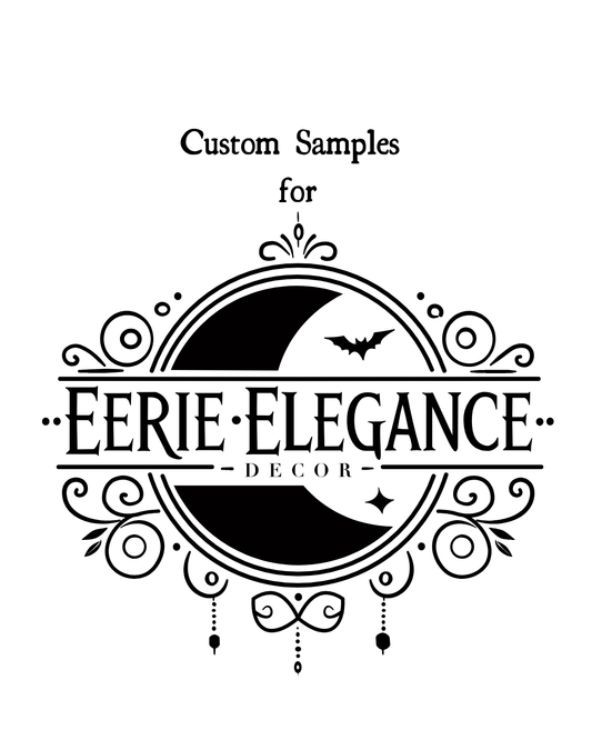 Custom Mini Candle Samples for Eerie Elegance