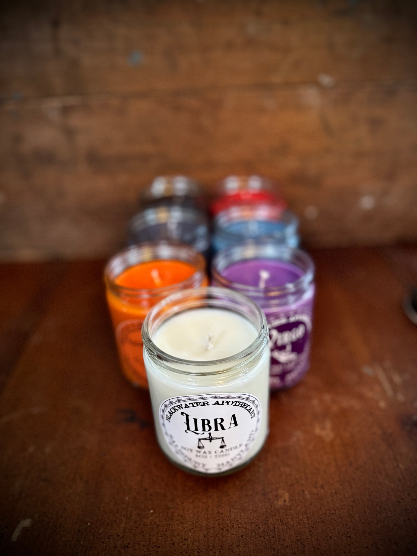 Wholesale - Zodiac Candles - 9oz Amber Glass