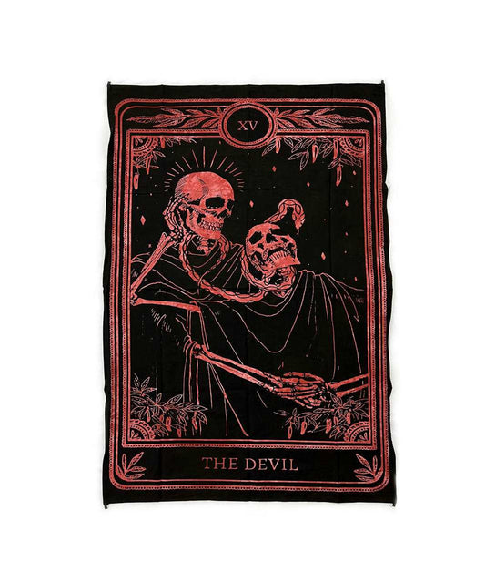 The Devil Tarot Tapestry