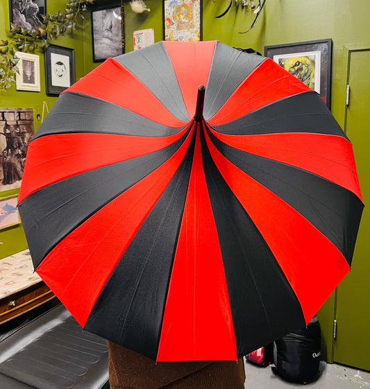 Red/Black Umbrella - Plain