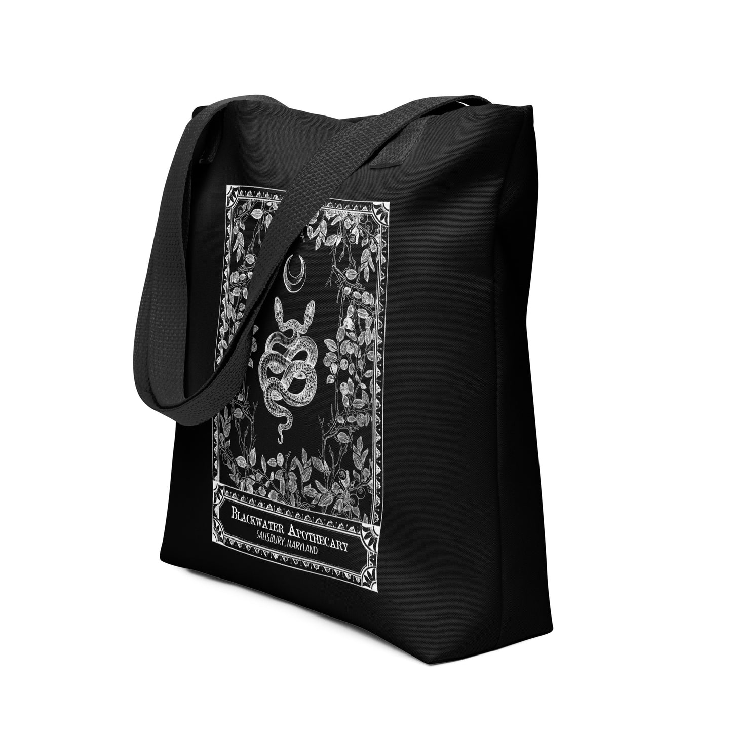 BWA Snake Card Black & White Tote bag