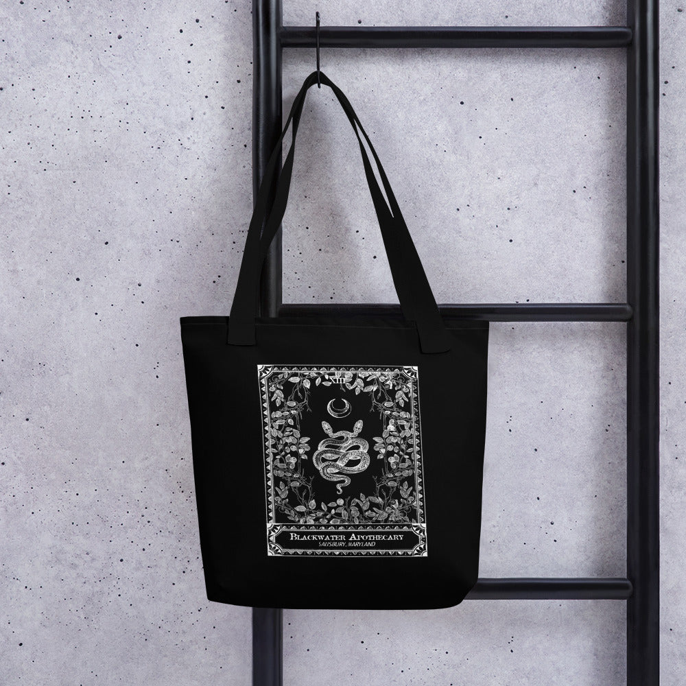 BWA Snake Card Black & White Tote bag