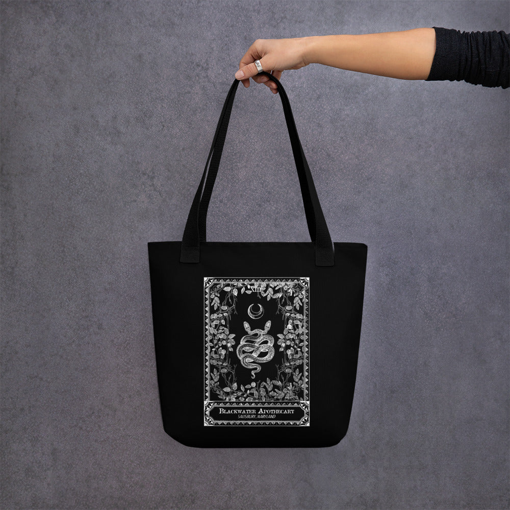 BWA Snake Card Black & White Tote bag