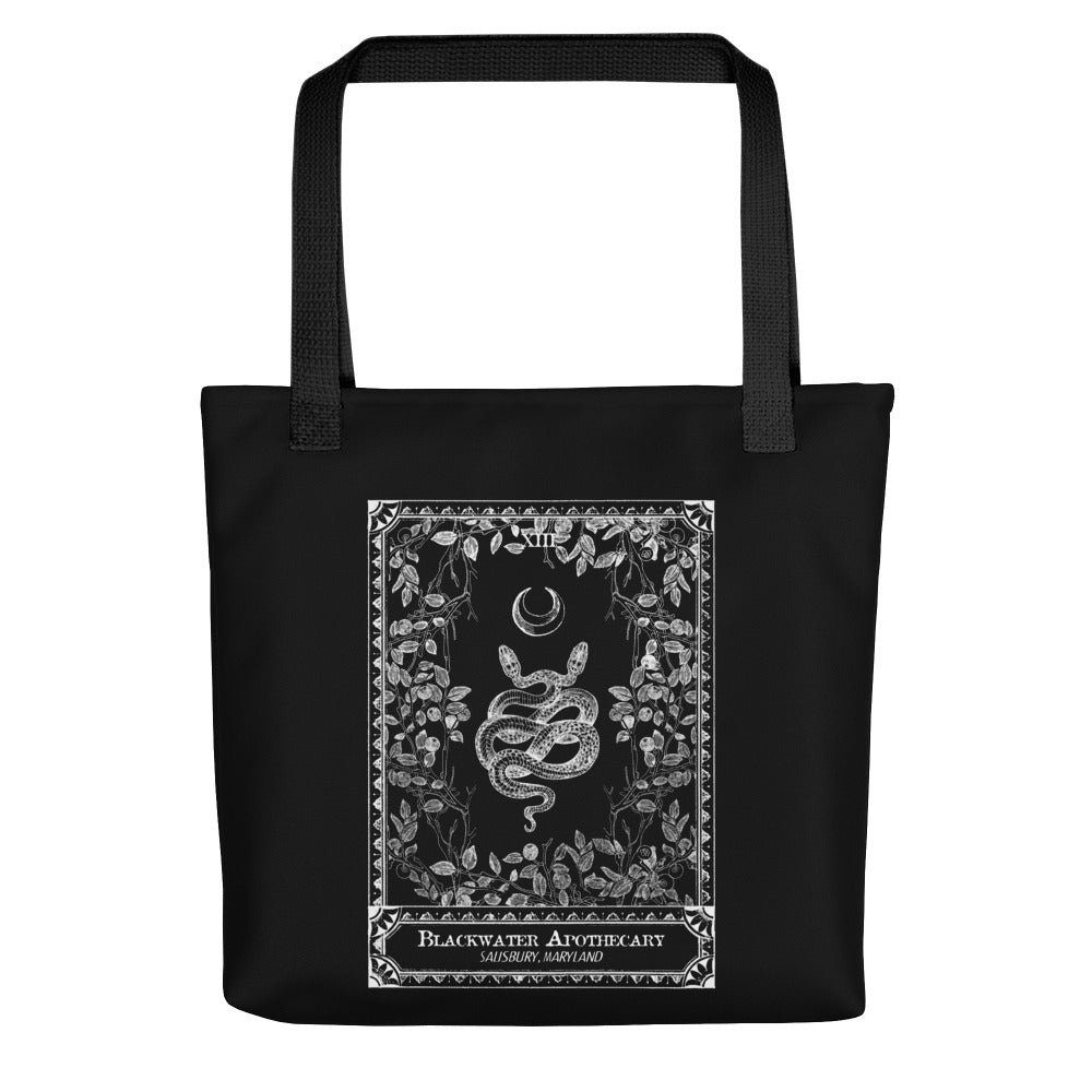 BWA Snake Card Black & White Tote bag