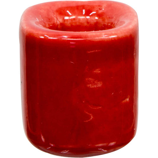 Ceramic Chime Candle Holder - Red