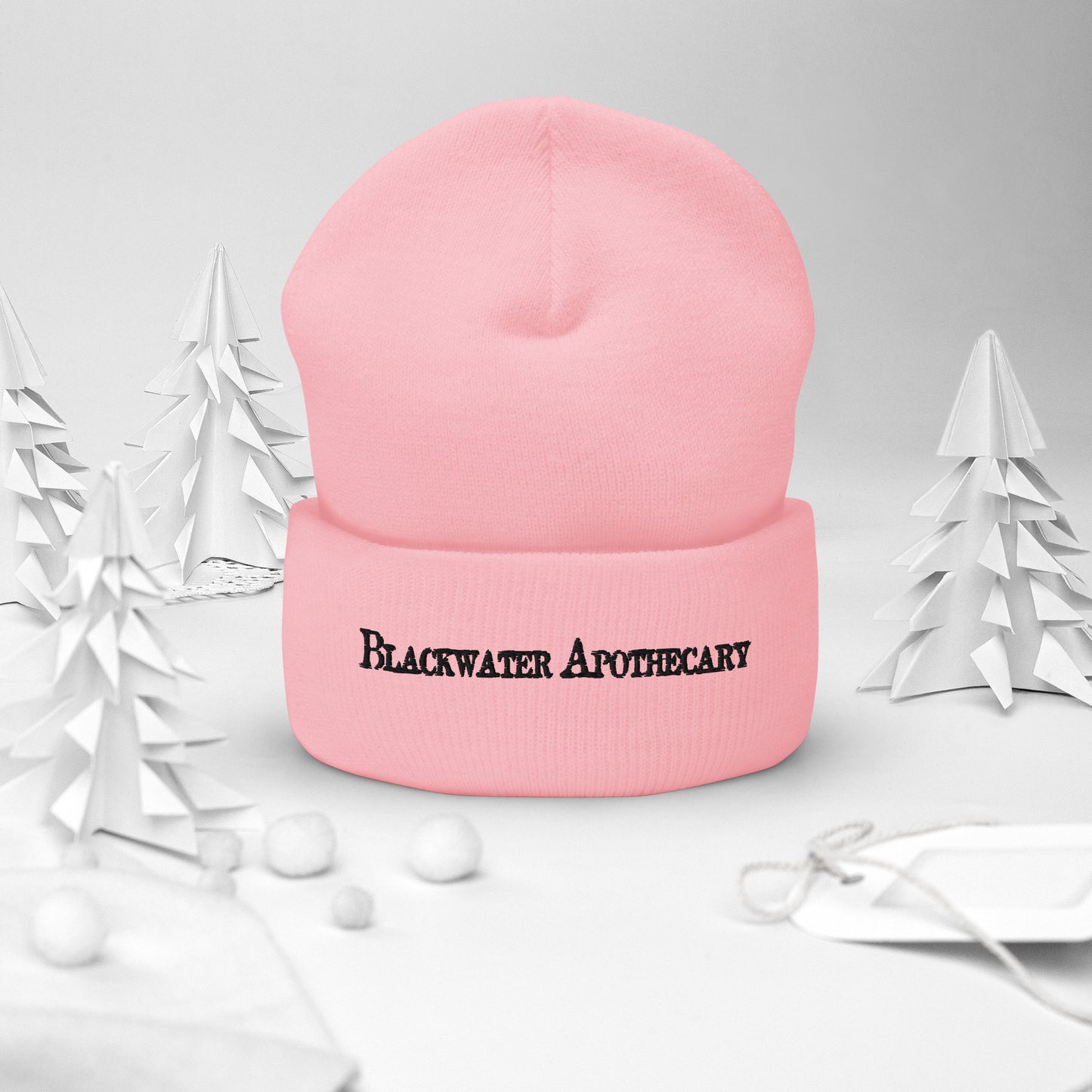 BWA Cuffed Beanie - Black Lettering