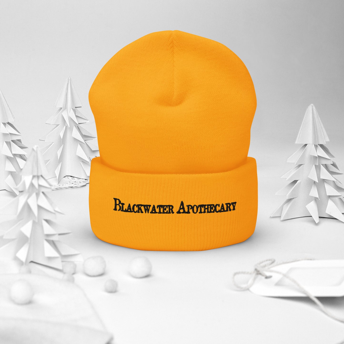 BWA Cuffed Beanie - Black Lettering