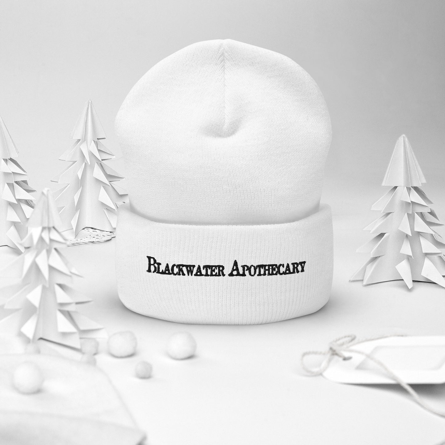 BWA Cuffed Beanie - Black Lettering