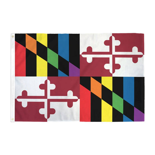 Rainbow Maryland Pride Flag