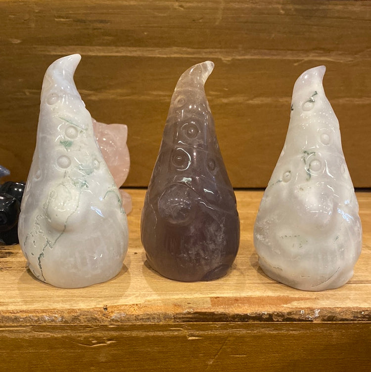 Carved Crystal Gnomes