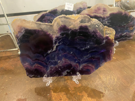 Fluorite Slabs from Cryptic Crystal Keeper