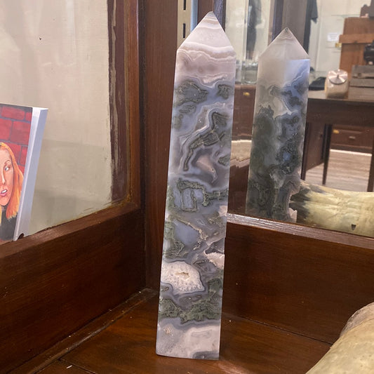 Moss Agate Tower - Large