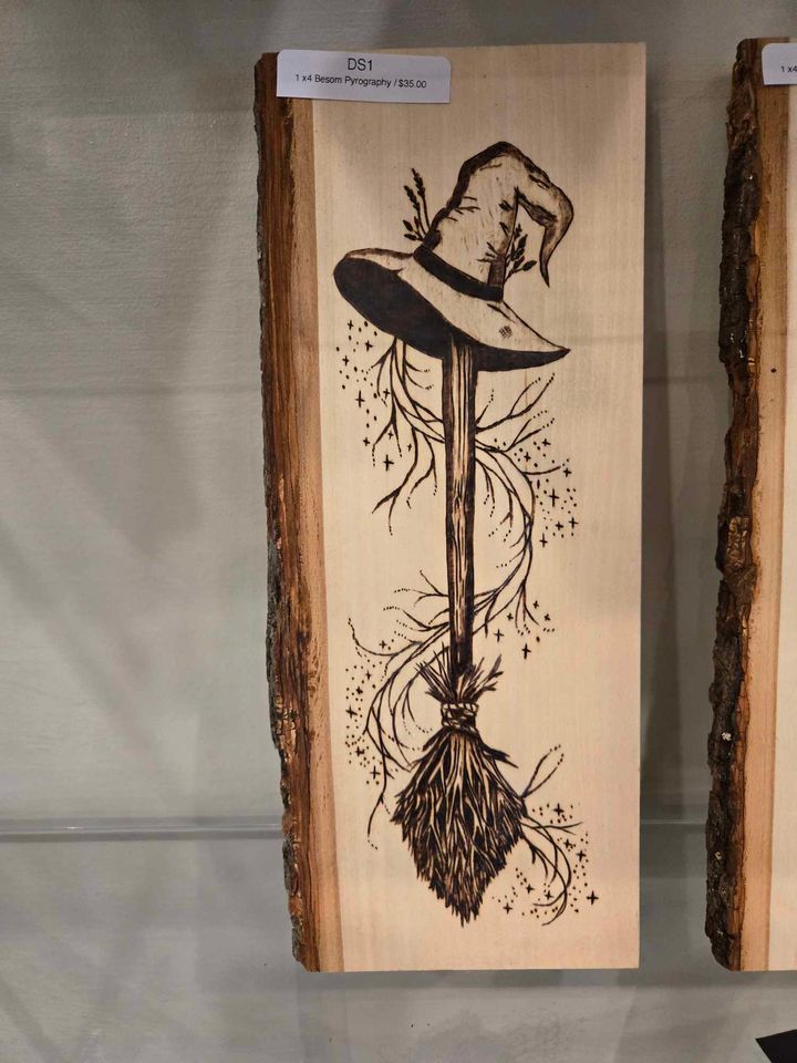 1 x4 Besom Pyrography