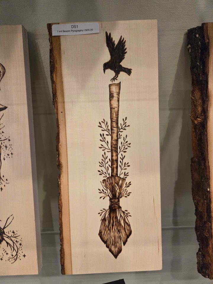 1 x4 Besom Pyrography