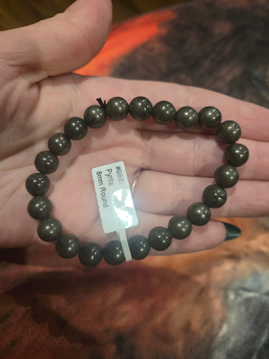 Crystal  Bracelet - Pyrite